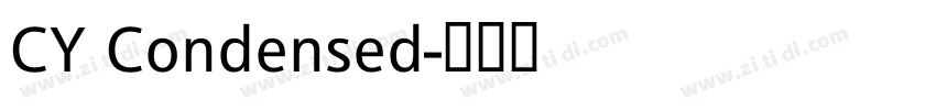 CY Condensed字体转换